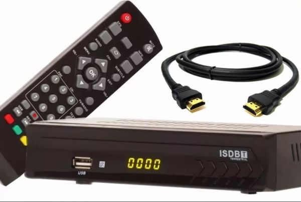 Conversor Digital Terrestre Full Hd Hdmi Rca + Cabo Hdmi