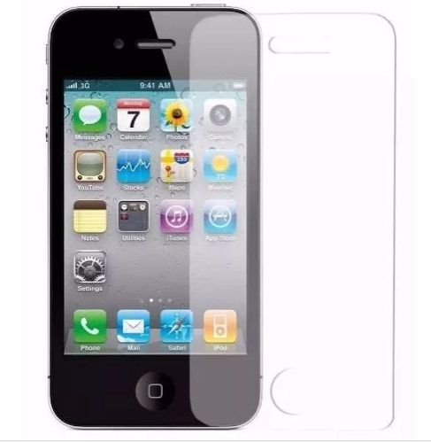 Película Escudo Vidro Temperado Anti Risco Iphone 4 E 4s
